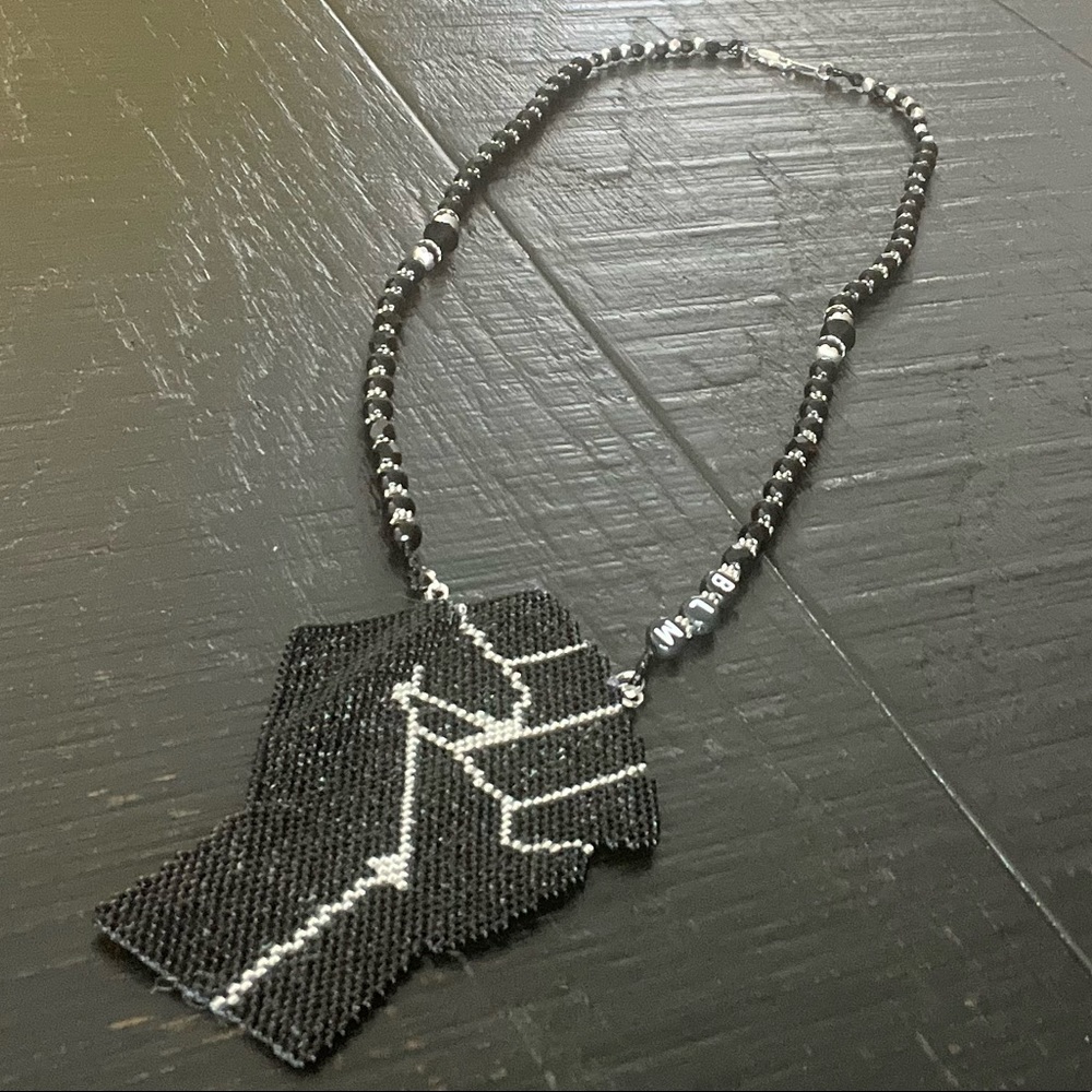 Black Lives Matter handcrafted beaded necklace.